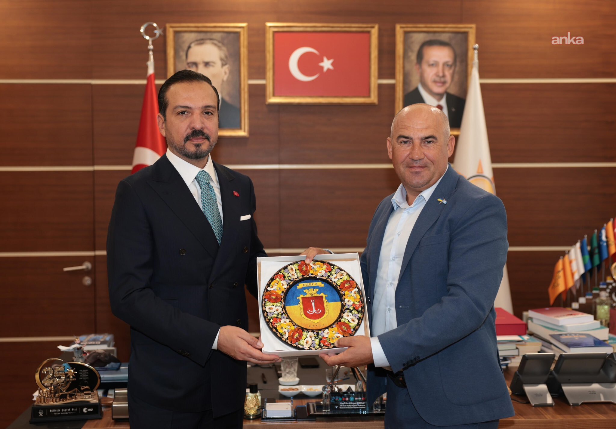 AK Partili Zorlu, Ukrayna Gagauzları Birliği Başkanı Yuriy Dimchoglo ile bir araya geldi