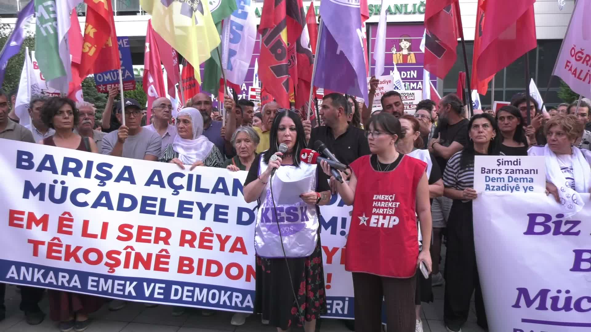 Ankara Emek ve Demokrasi Güçleri'nden 1 Eylül Dünya Barış Günü’nde yürüyüş: Geleceğimizi savaşa teslim etmeyeceğiz