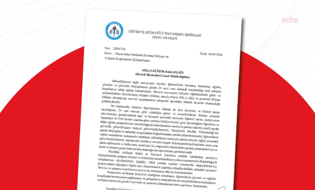 Eğitim Gücü Sen’den MEB’e pansiyonlu okullar için personel ve ek ders talebi