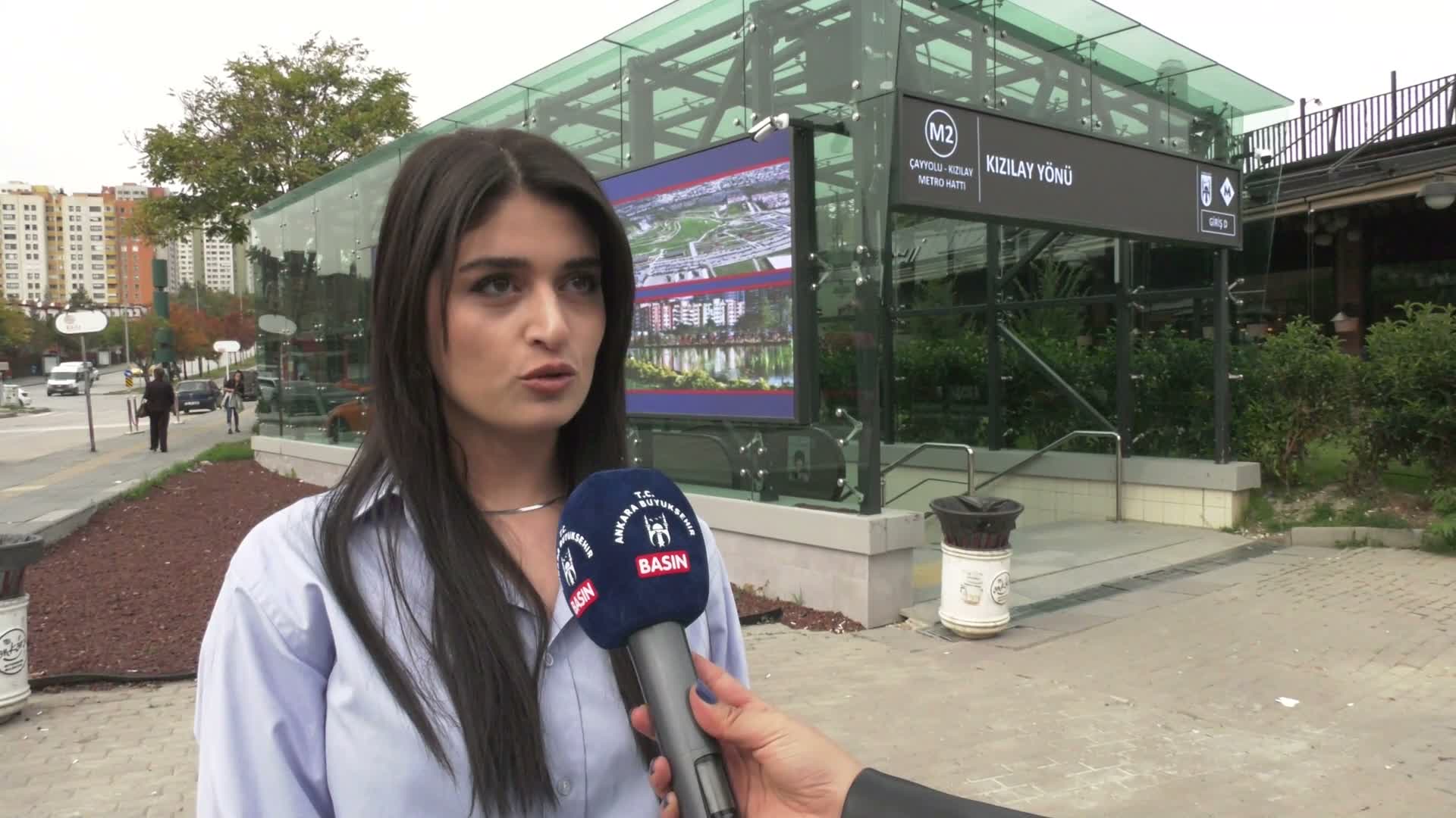 Ankara Büyükşehir Belediyesi'nden metro istasyonu ve alt geçitte kanopi çalışması