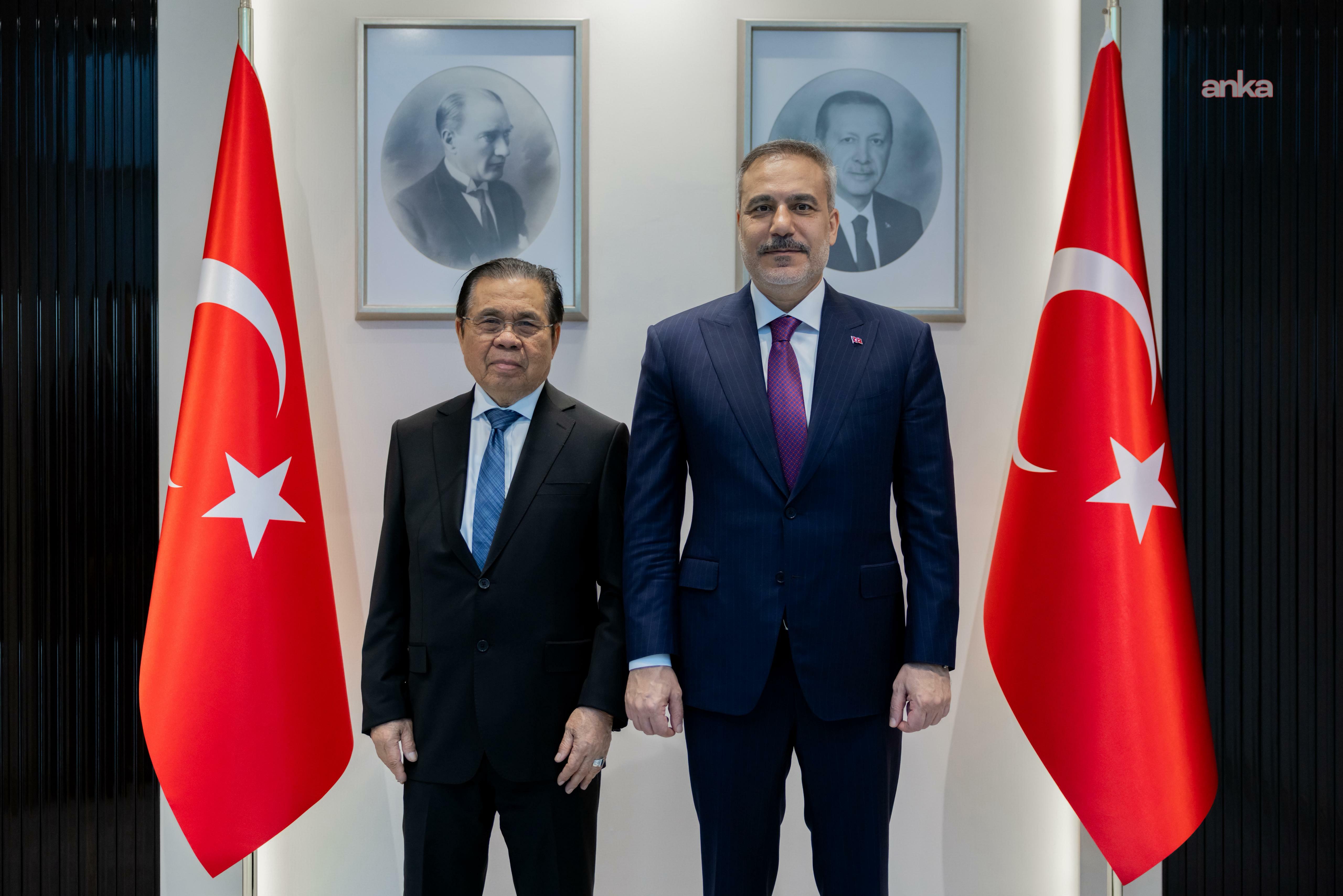 Bakan Fidan, Filipinler'deki Moro İslam Kurtuluş Cephesi Lideri İbrahim'i kabul etti