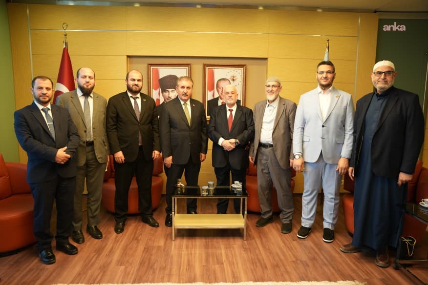 BBP Genel Başkanı Destici, Suriye Vakıflar Bakanı Ebu’l-Hayir Şükrü ile görüştü
