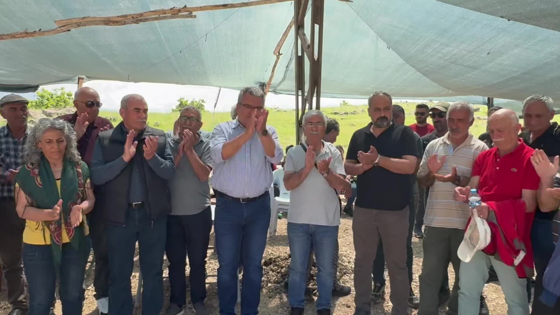 EMEP Genel Başkanı Başkavak'tan Muş Varto'daki JES direniş çadırına ziyaret