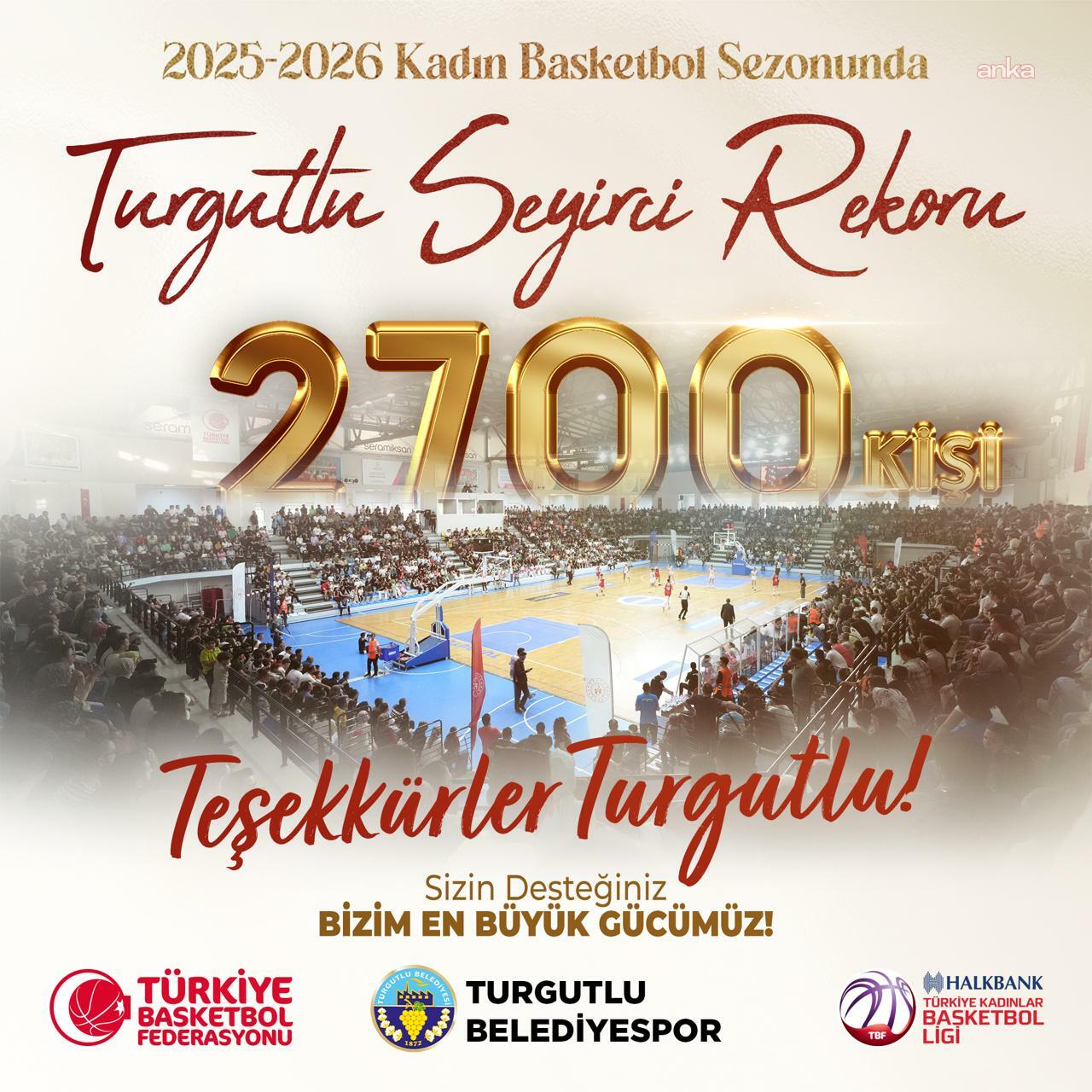 Turgutlu Belediyespor’dan seyirci rekoru: Play-off finalini 2 bin 700 kişi izledi