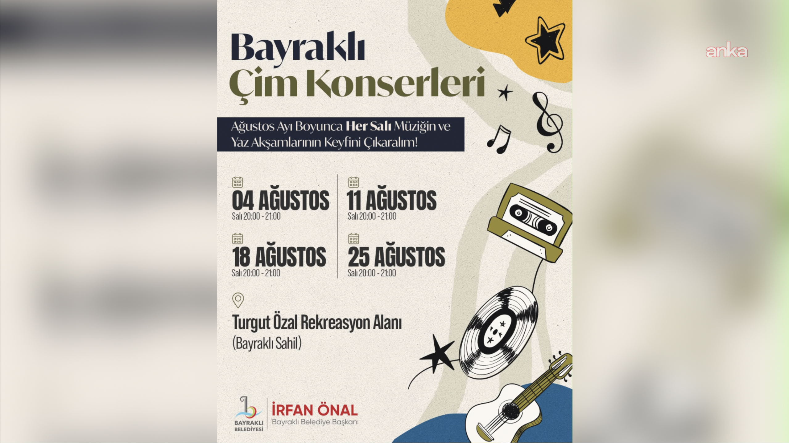 Bayraklı’da çim konserleri başlıyor