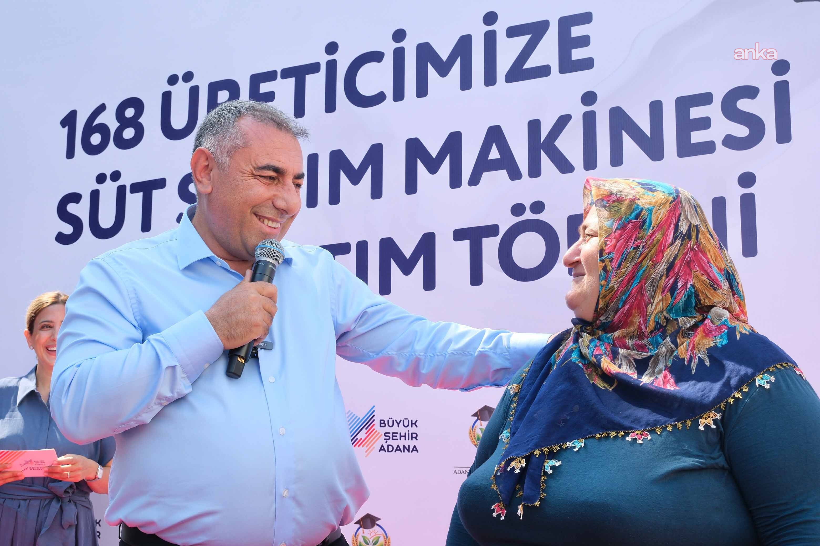 Adana Büyükşehir Belediyesi’nden üreticilere süt sağım makinesi desteği