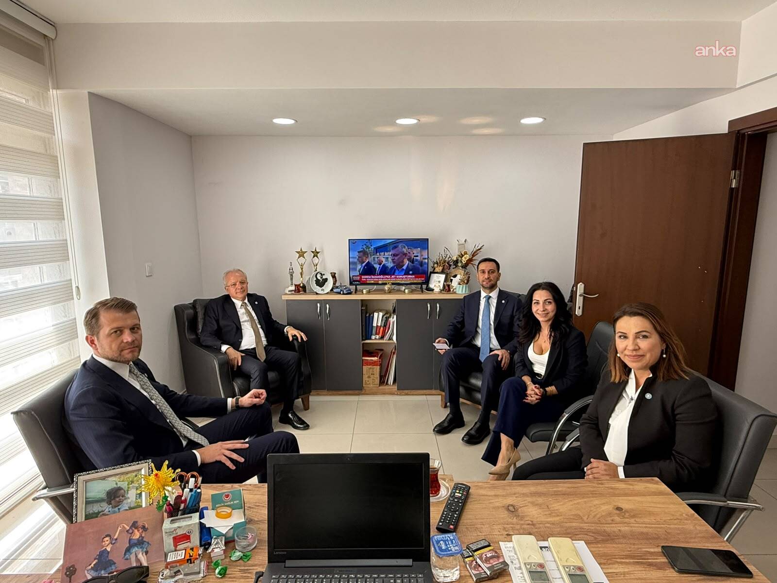 İYİ Parti heyetinden ANKA Haber Ajansı Ege Bölge Temsilciliği'ne ziyaret