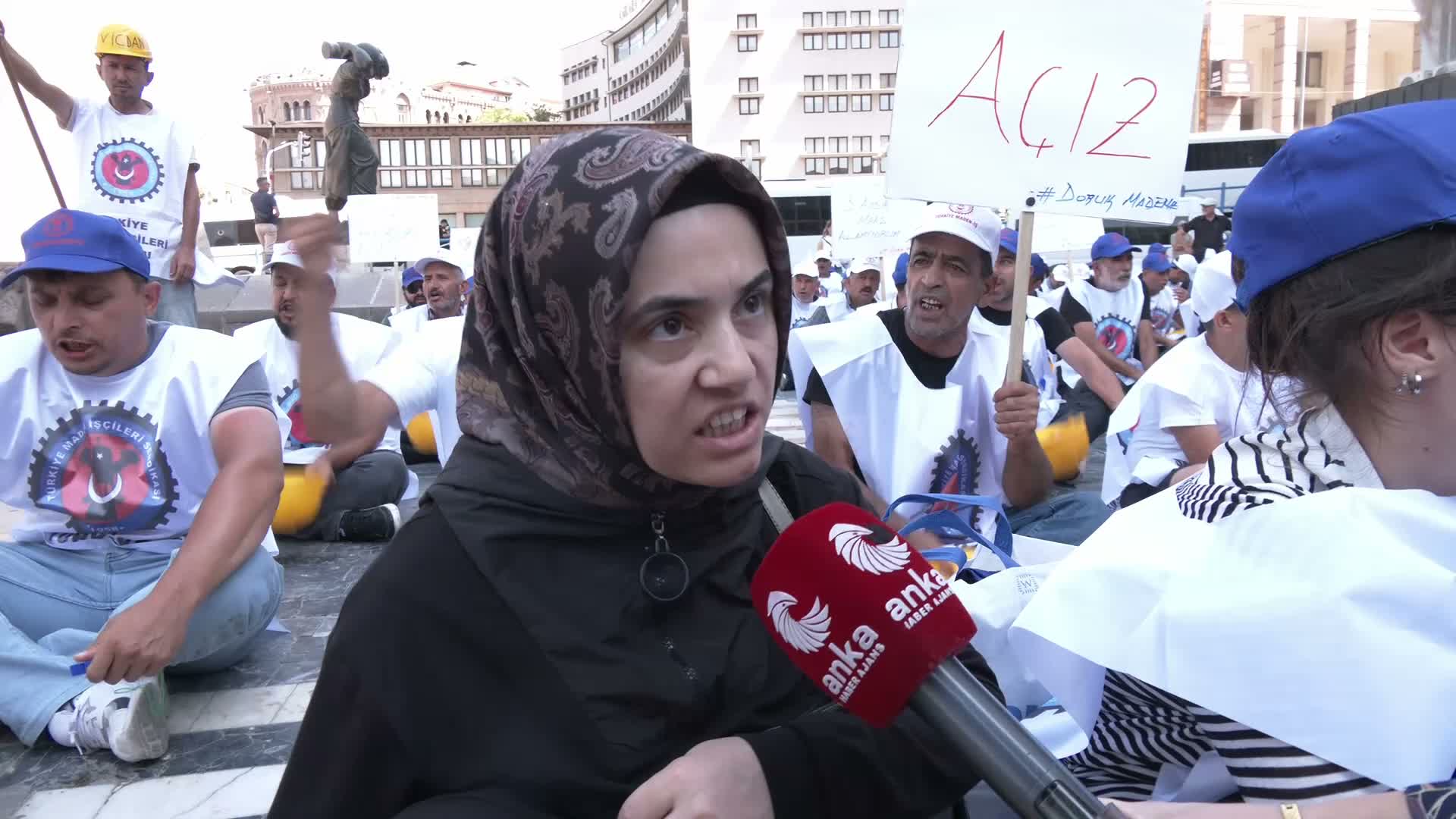 Doruk Madencilik işçilerinin aileleri de hak arıyor: "Çocuklara bez, mama alacak para yok"