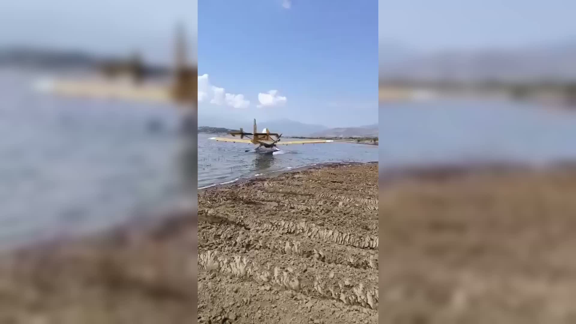 İzmir’de yangına müdahale eden söndürme uçağı baraj göletinden kalkamadı, pilot güvenle tahliye edildi