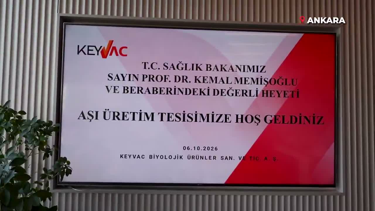 Sağlık Bakanı Kemal Memişoğlu, Keyvac Biyolojik Ürünler tesisini ziyaret etti