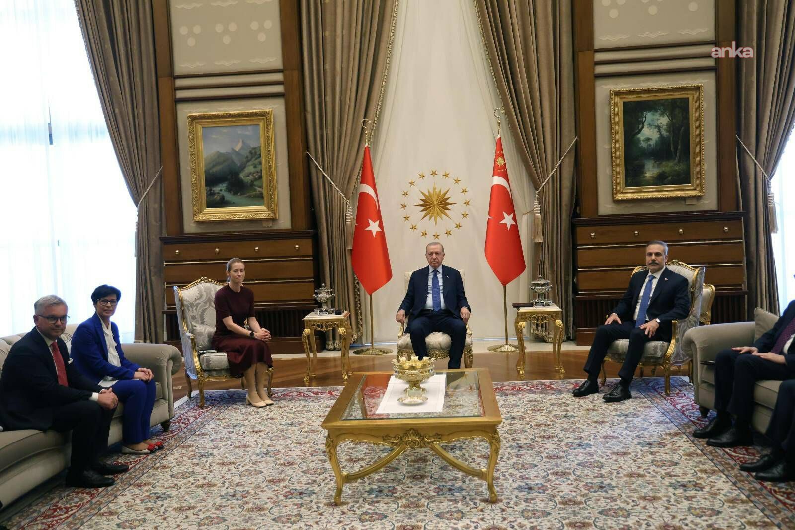 Cumhurbaşkanı Erdoğan, AB heyeti ile bir araya geldi