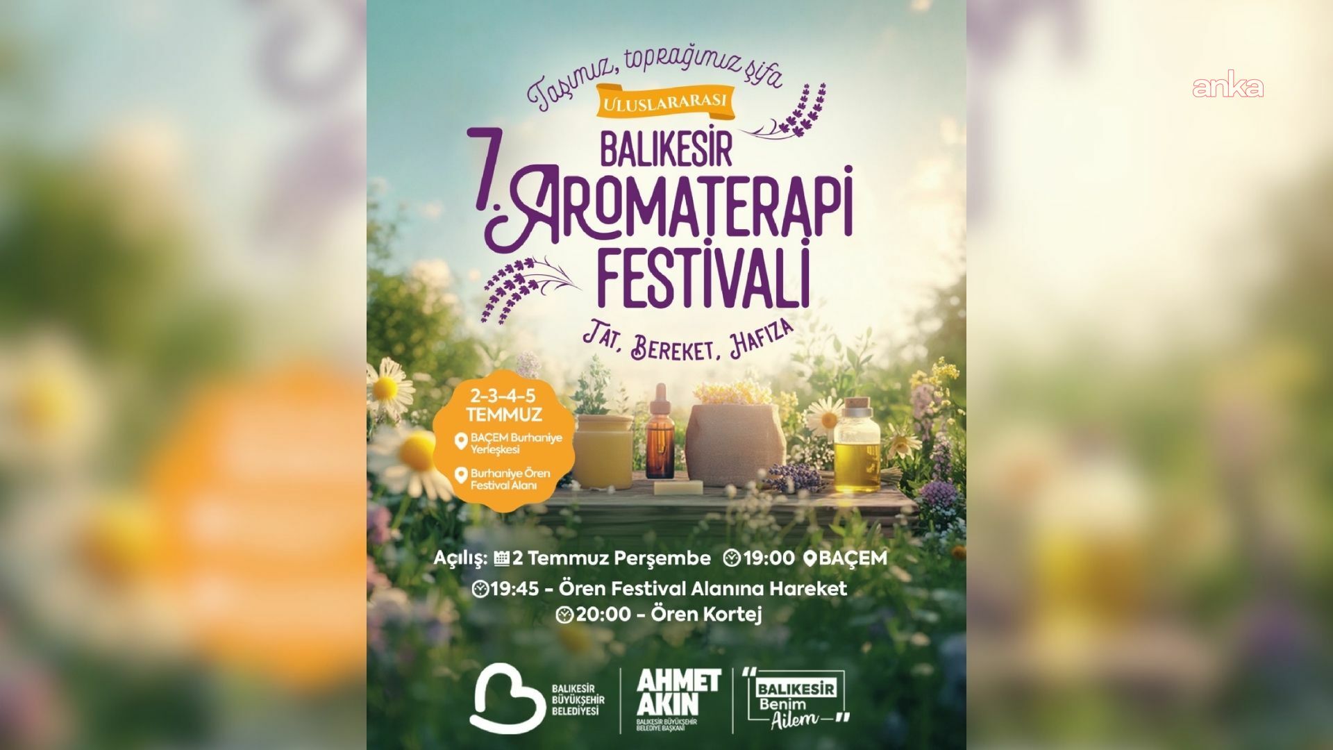 Uluslararası 7. Balıkesir Aromaterapi Festivali başlıyor