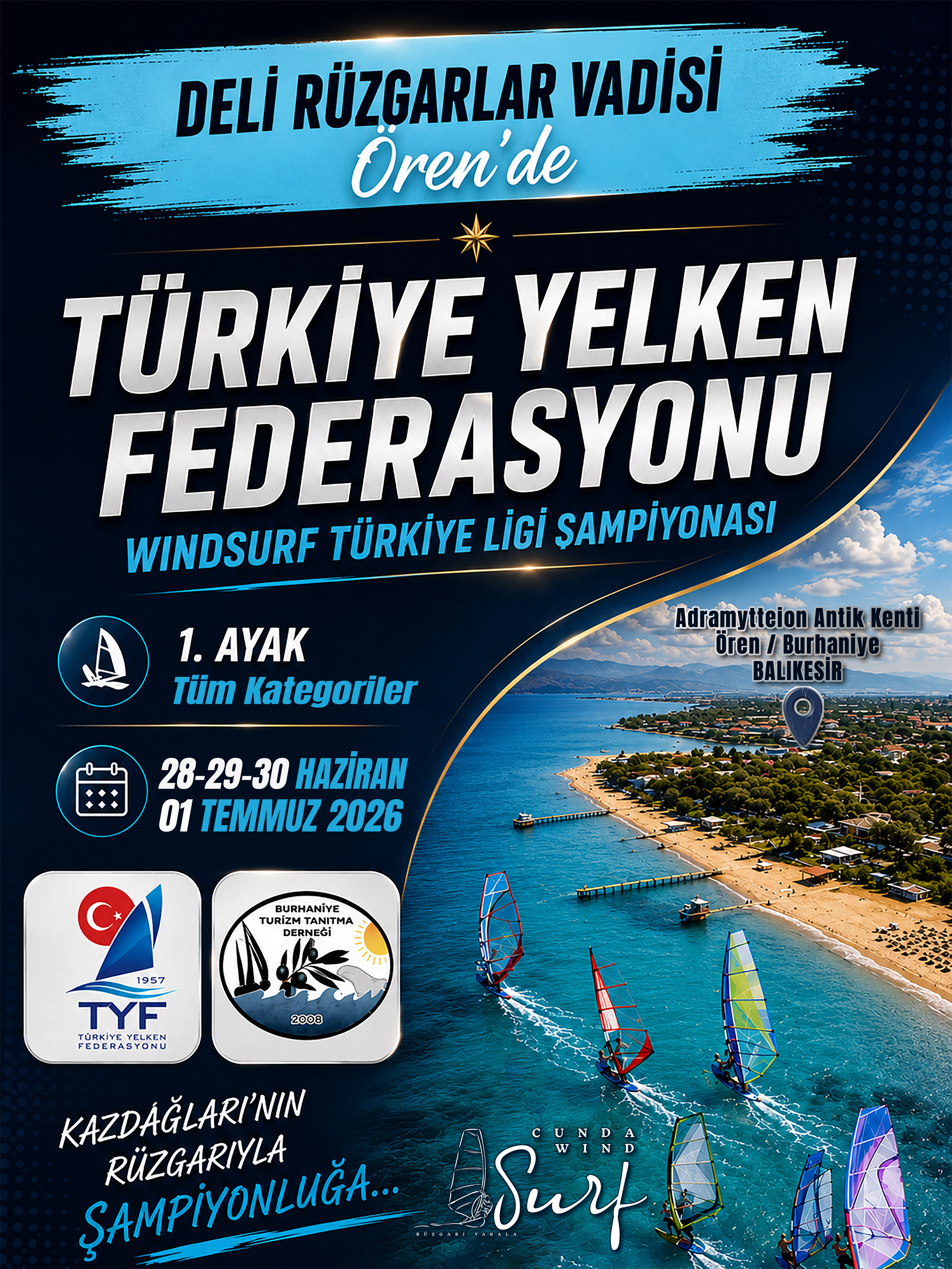 Burhaniye’de rüzgar sporları için yeni dönem