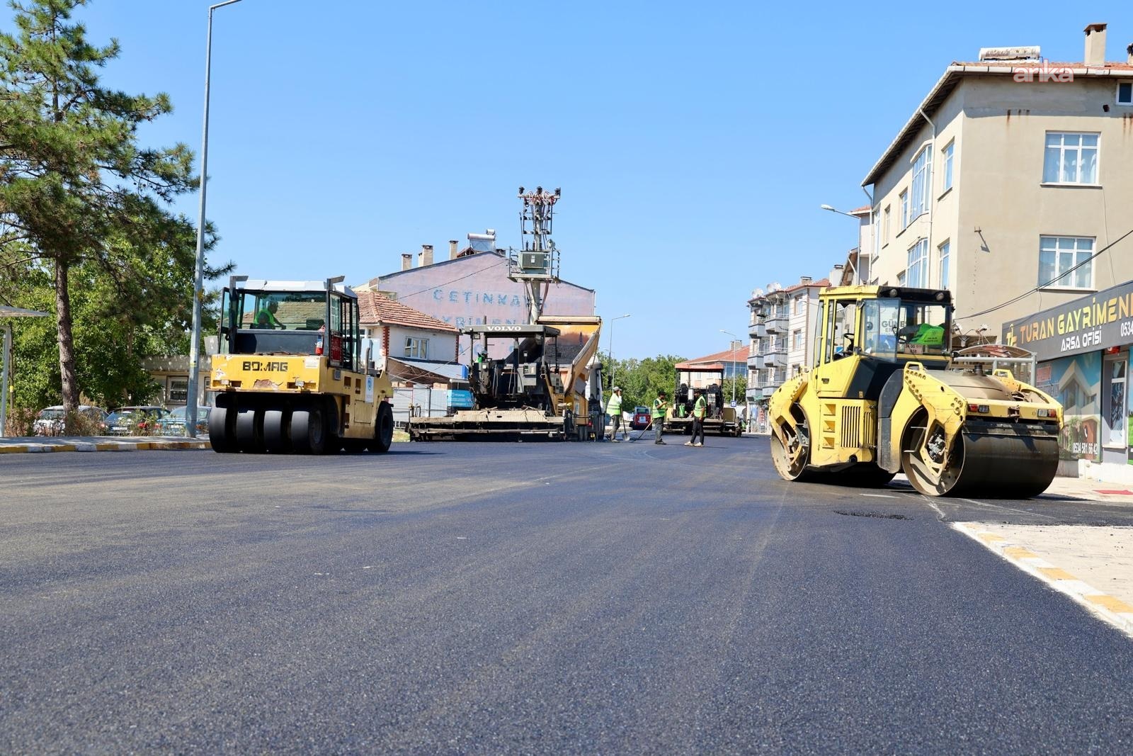 Tekirdağ Büyükşehir Belediyesi’nden Saray’a 5 bin tonluk asfalt