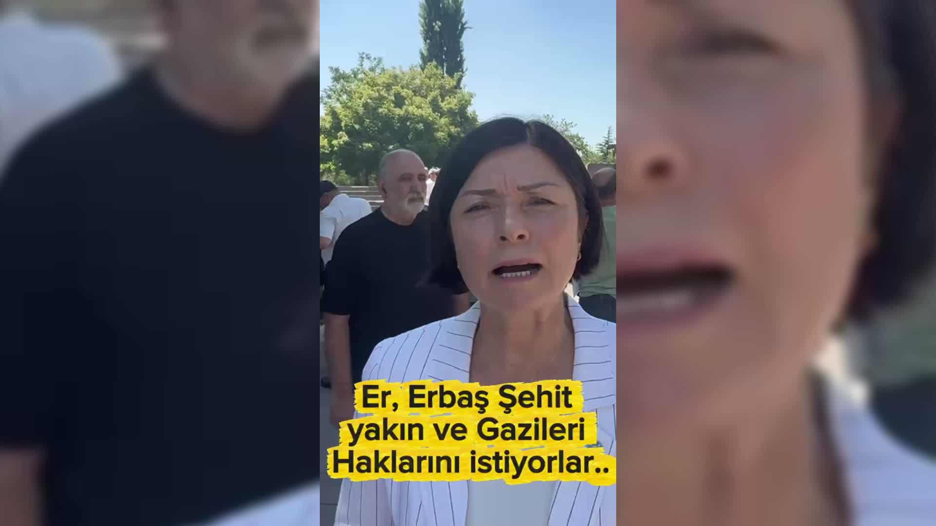 Gaziler Güvenpark'ta eylemde... İYİ Partili Kevser Ofluoğlu: "Gazilere Anayasa'nın emrettiği gibi insanca bir yaşam hakkı tanınması gerekmektedir"