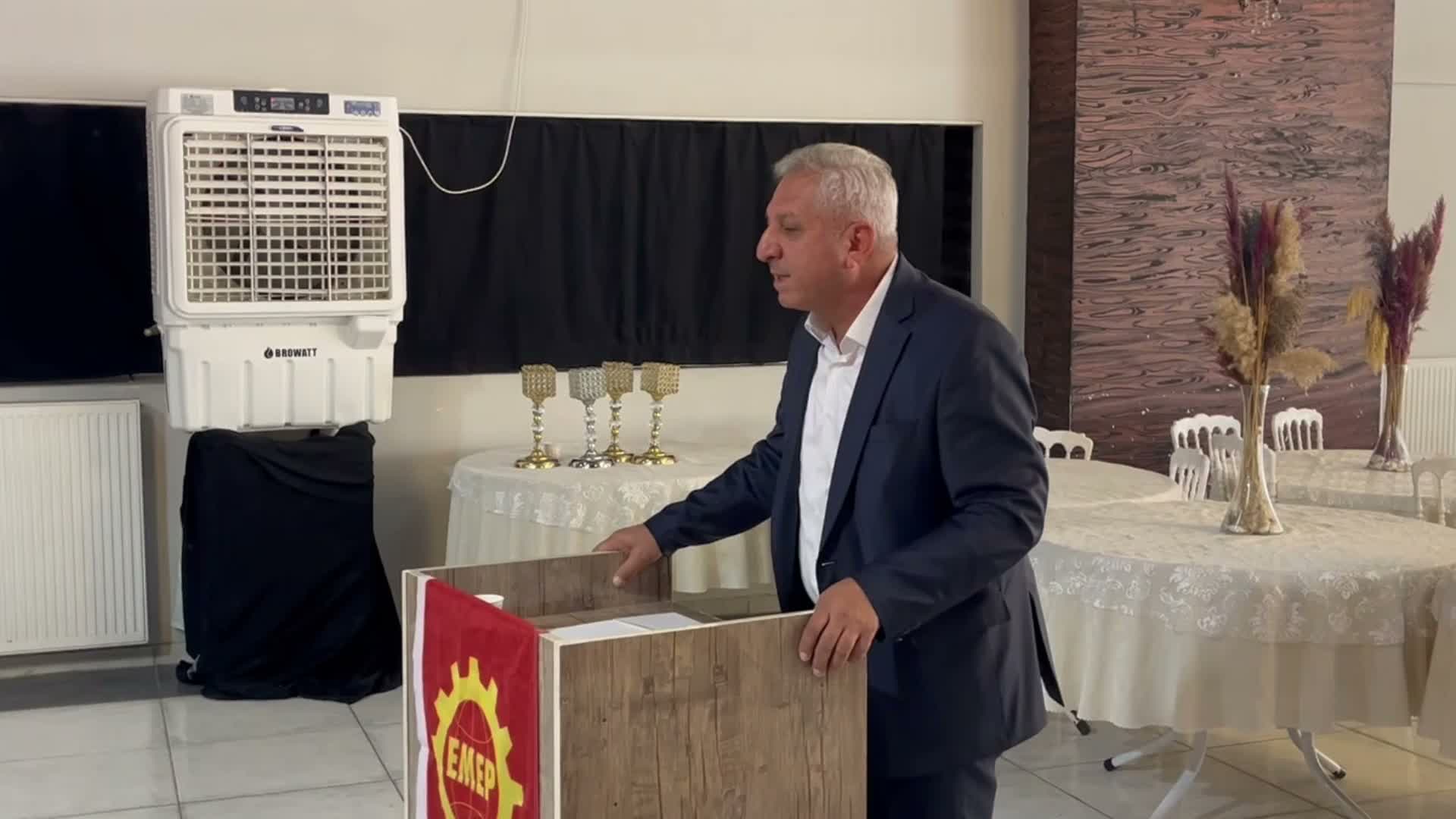 EMEP Genel Başkanı Aslan: "Mücadele etmekten ve birleşmekten başka hiçbir güvencemiz yok"