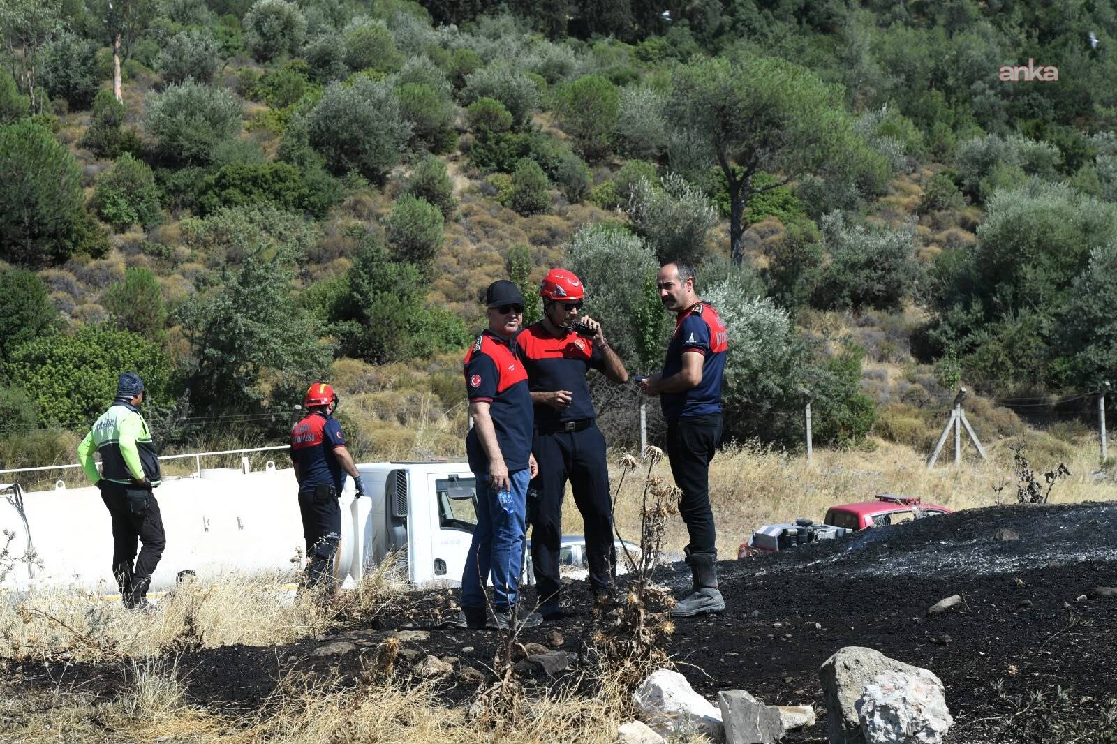 Bornova'daki orman yangını: İzmir İtfaiyesi bukalemunu hayata döndürdü
