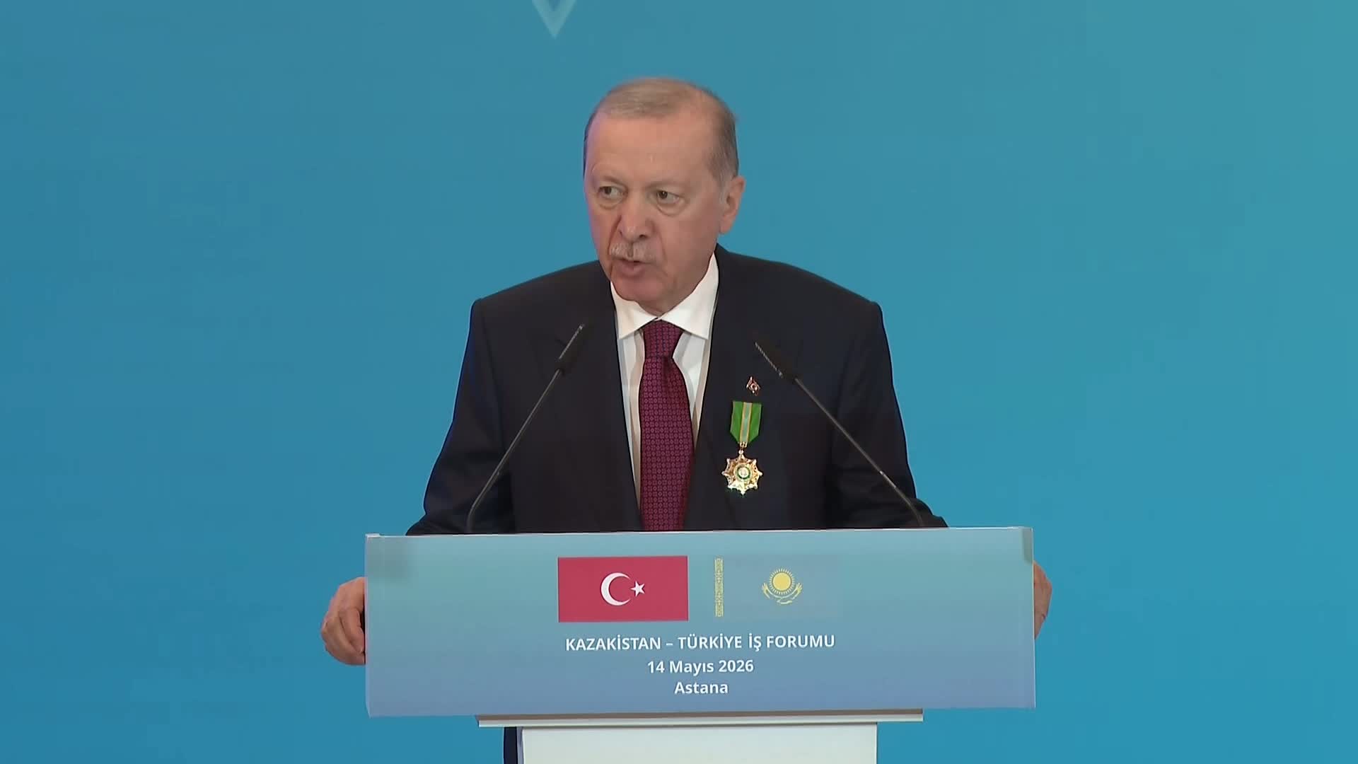 Cumhurbaşkanı Erdoğan: "Kazakistan ile 15 milyar dolarlık ticaret hedefine ilerliyoruz"