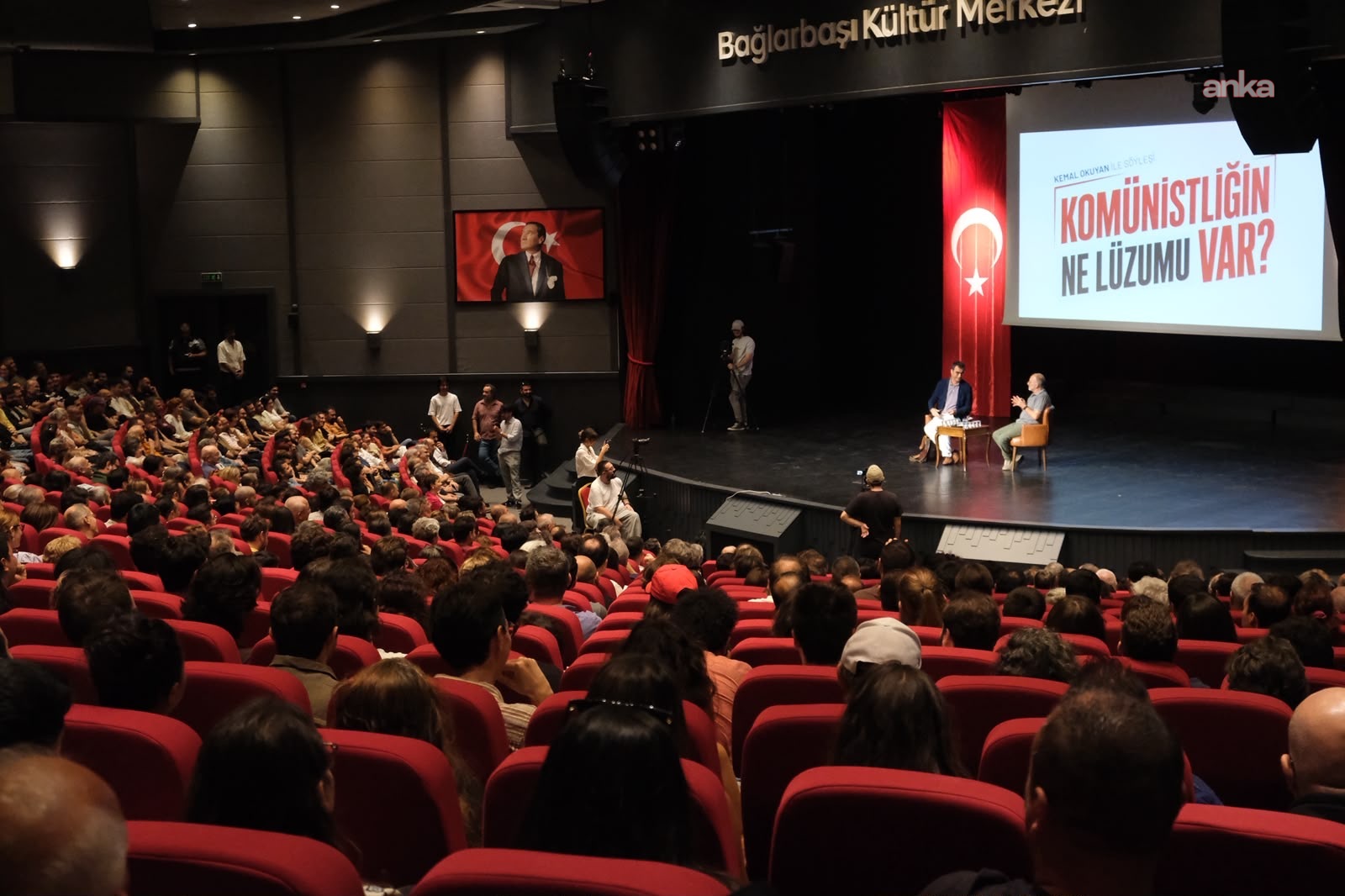 Gazeteci Terkoğlu'nun hazırladığı, TKP Genel Sekreteri Okuyan'ın yanıtlarından oluşan "Komünistliğin Ne Lüzumu Var?" kitabının söyleşi etkinliği yapıldı
