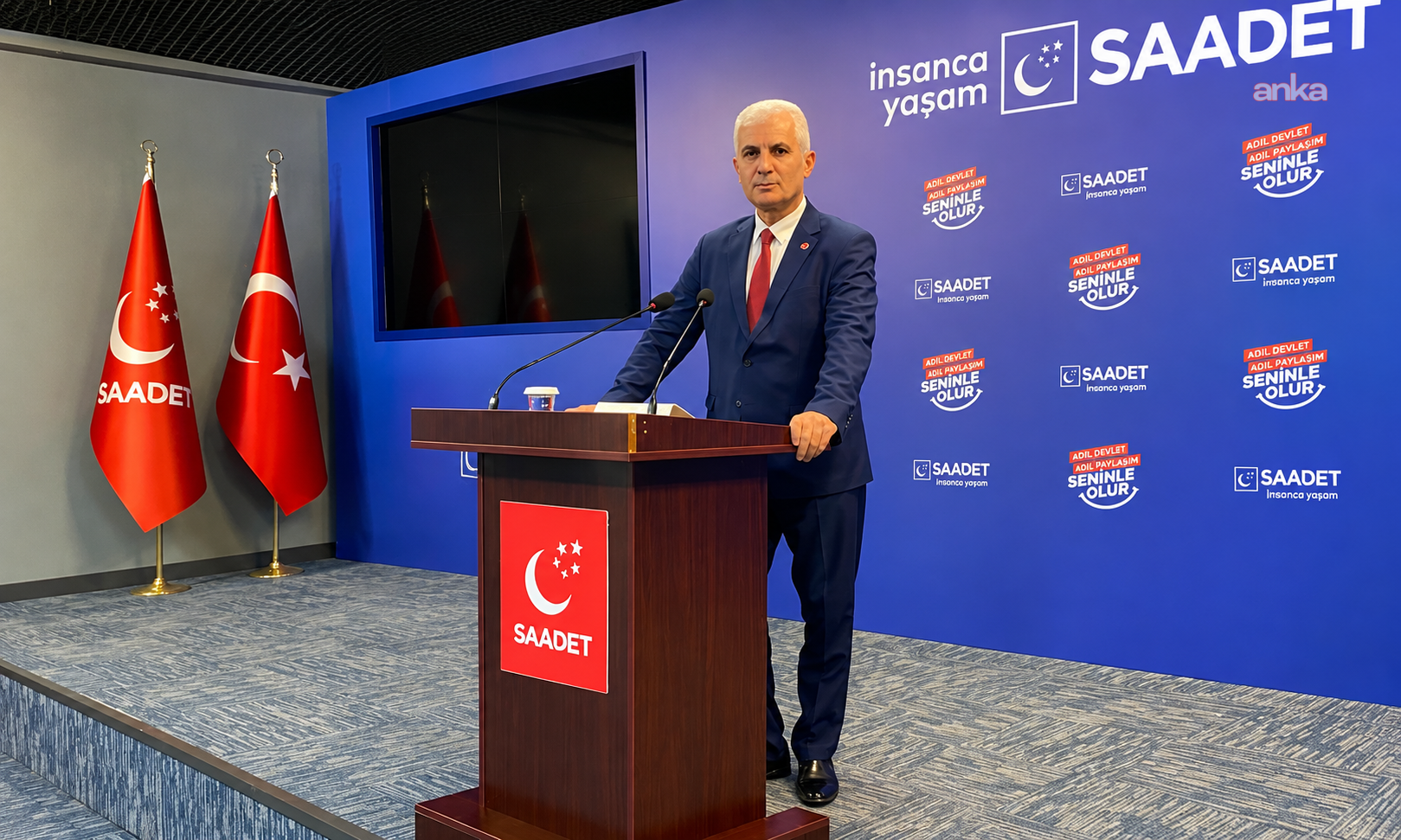 Saadet Partisi Ceyhan İlçe Başkanı Sezai Şimşek partisinden istifa etti