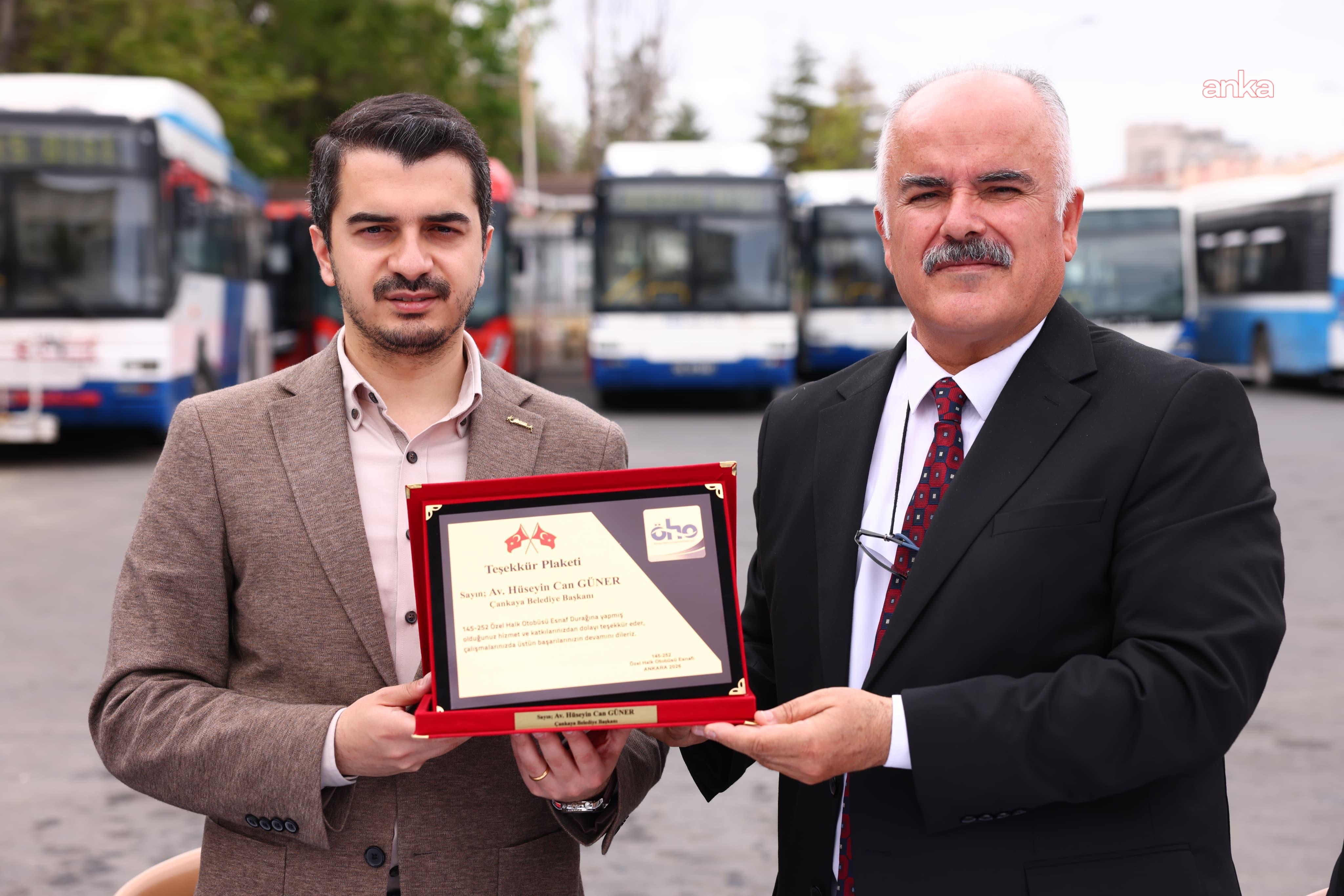 Çankaya Belediye Başkanı Güner, halk otobüsü esnafıyla buluştu