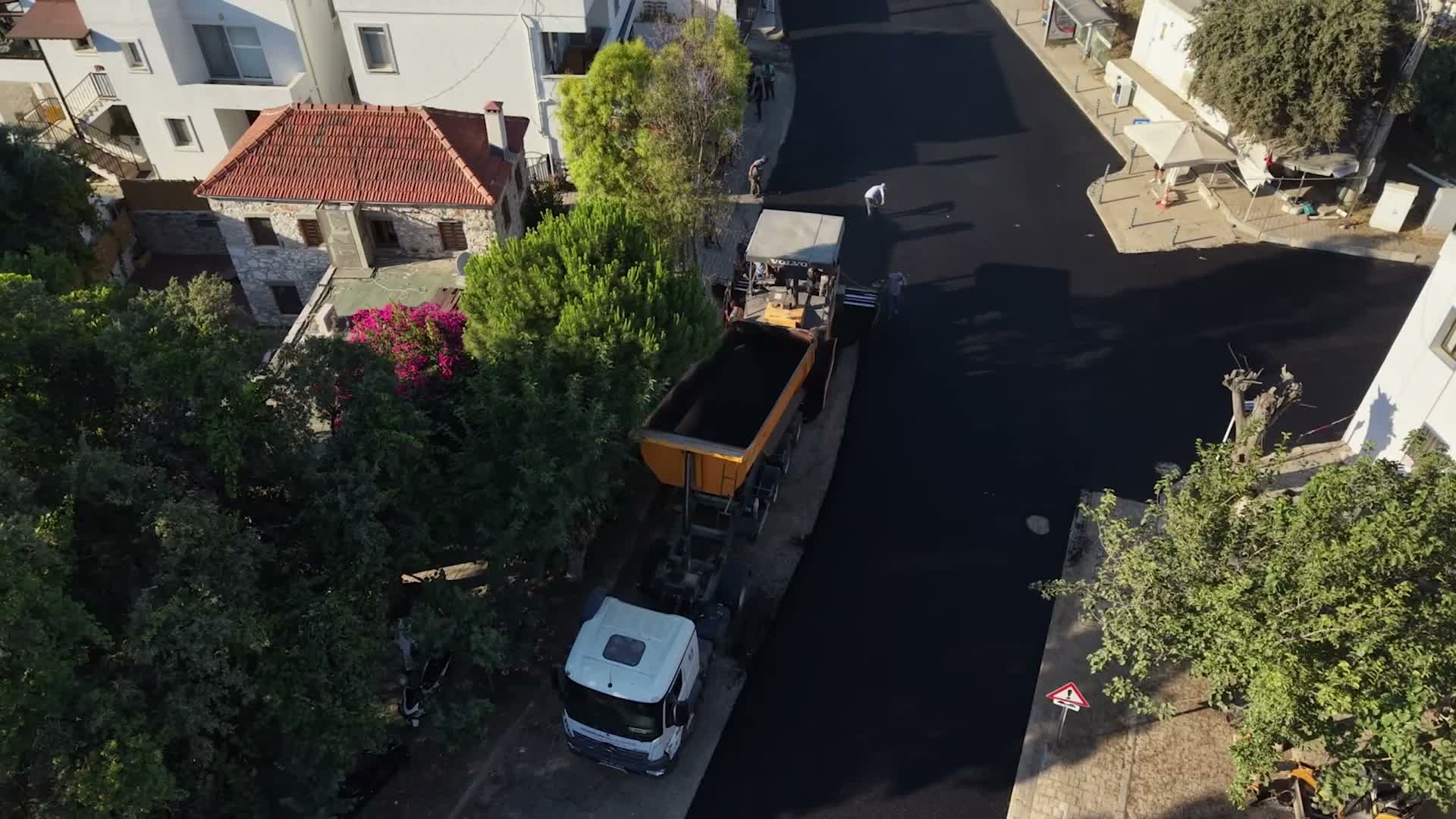Bodrum'da altyapısı tamamlanan bölgelerde üstyapı çalışmaları sürüyor
