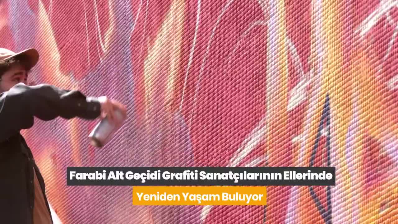 Çankaya Farabi Alt Geçidi, grafiti sanatçılarının eserleri ile renklendi