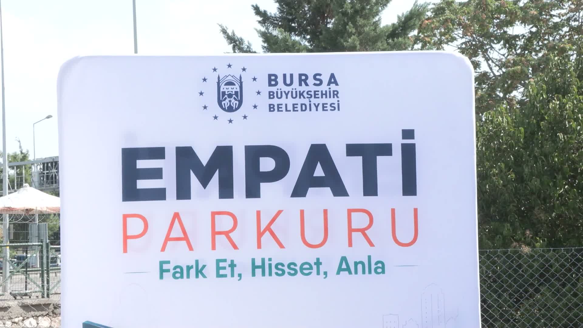 Bursa Büyükşehir Belediyesi, toplumsal farkındalık için "Empati Parkuru" oluşturdu