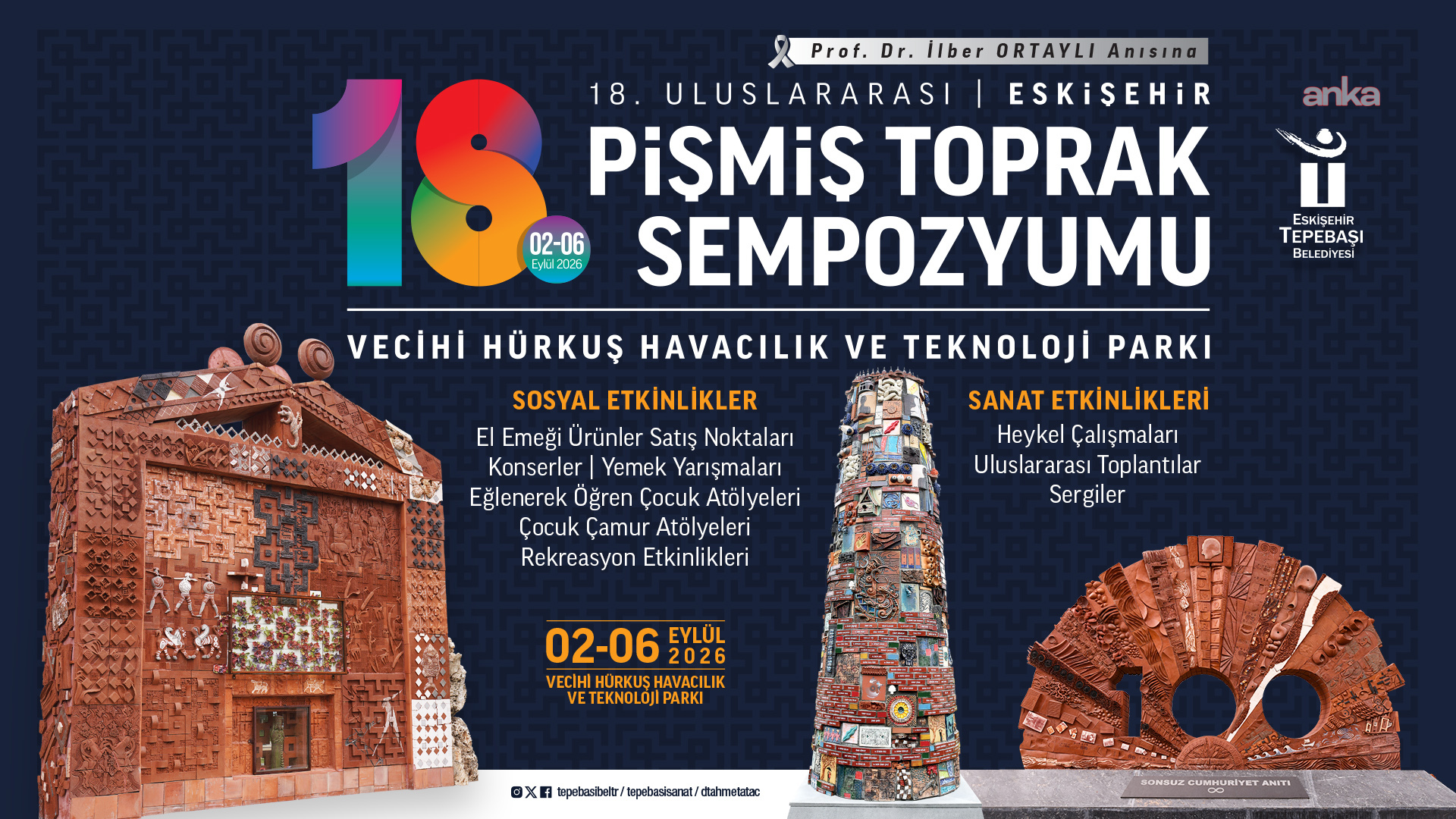 Tepebaşı'nda "18. Uluslararası Eskişehir Pişmiş Toprak Sempozyumu" başladı
