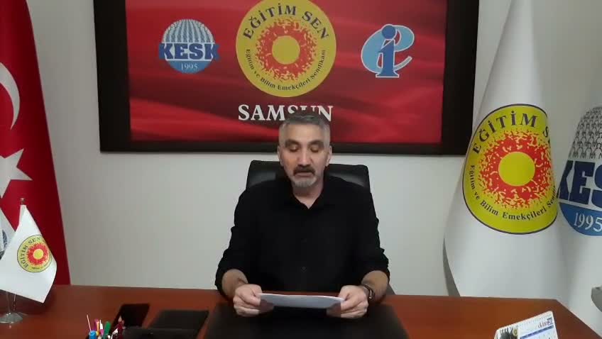 Eğitim-Sen Samsun Şubesi'nden Turgutlu’daki silahlı saldırıya tepki