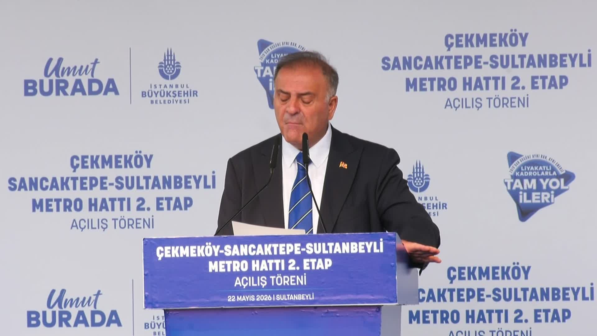 M5 Çekmeköy - Sancaktepe - Sultanbeyli Metro Hattı 2. Etabı törenle açıldı... İmamoğlu: Genel Başkanımız Özgür Özel'in, Partimizin ve Türkiye Cumhuriyeti'nin yanındayım