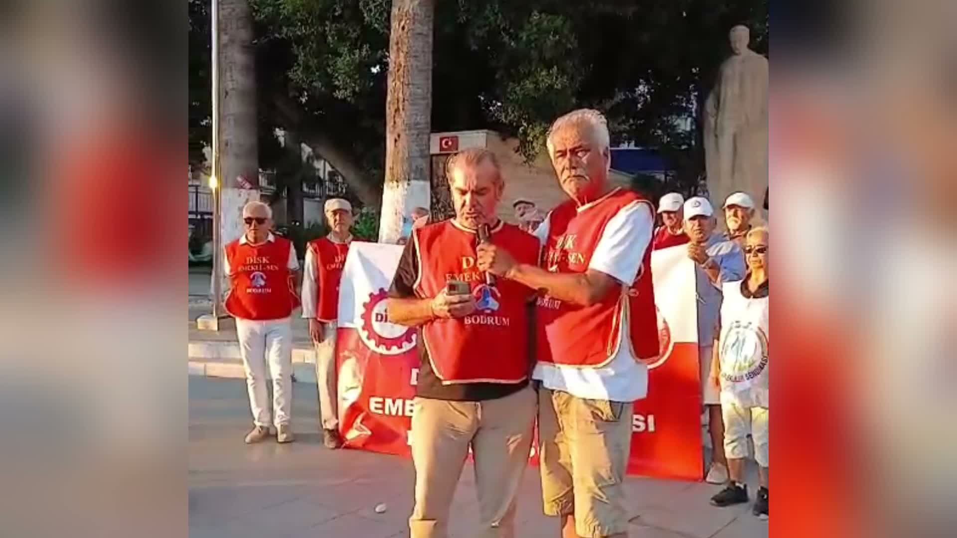 Bodrum’da emeklilerden seyyanen zam ve AYM’ye karar çağrısı