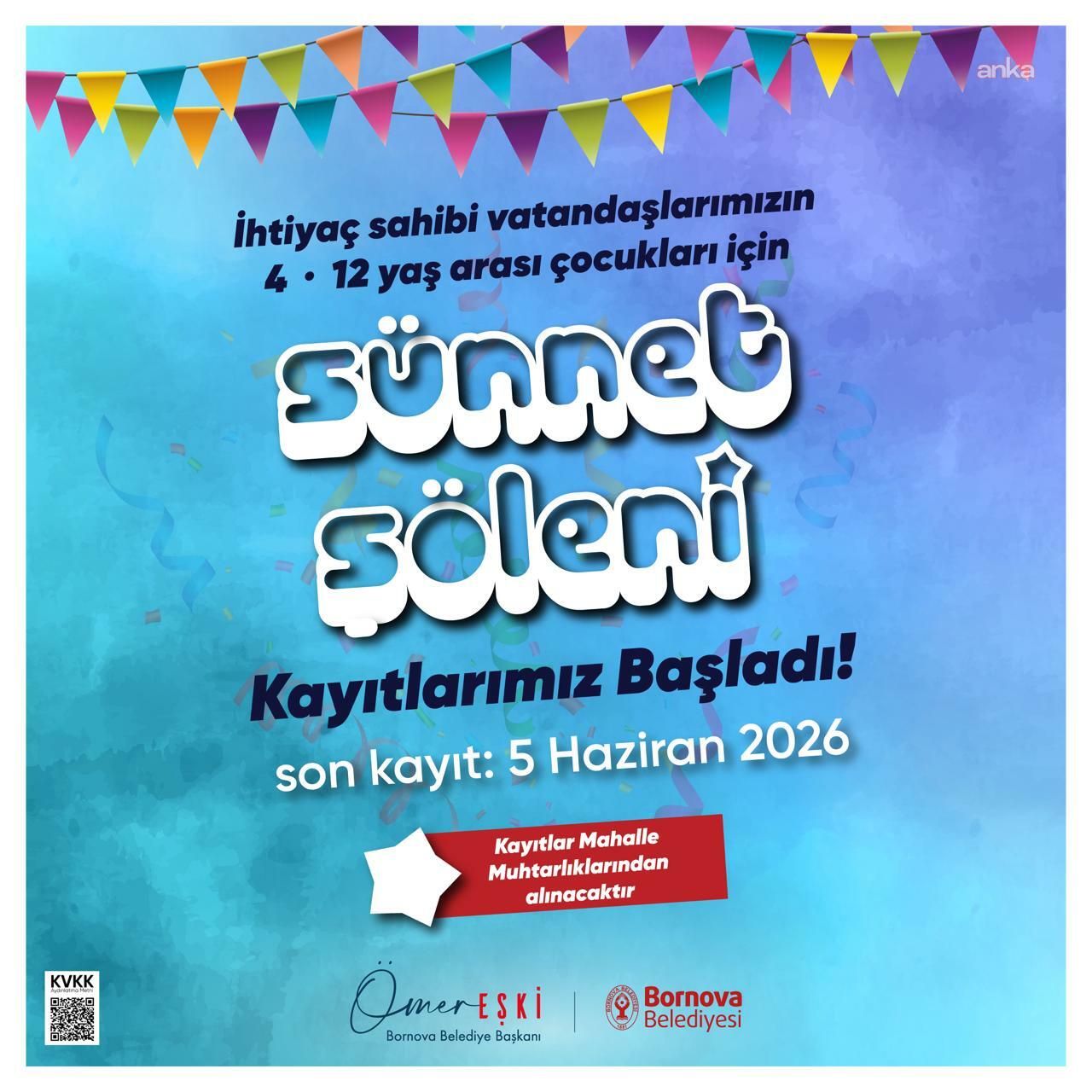 Bornova’da sünnet şöleni için kayıtlar başladı