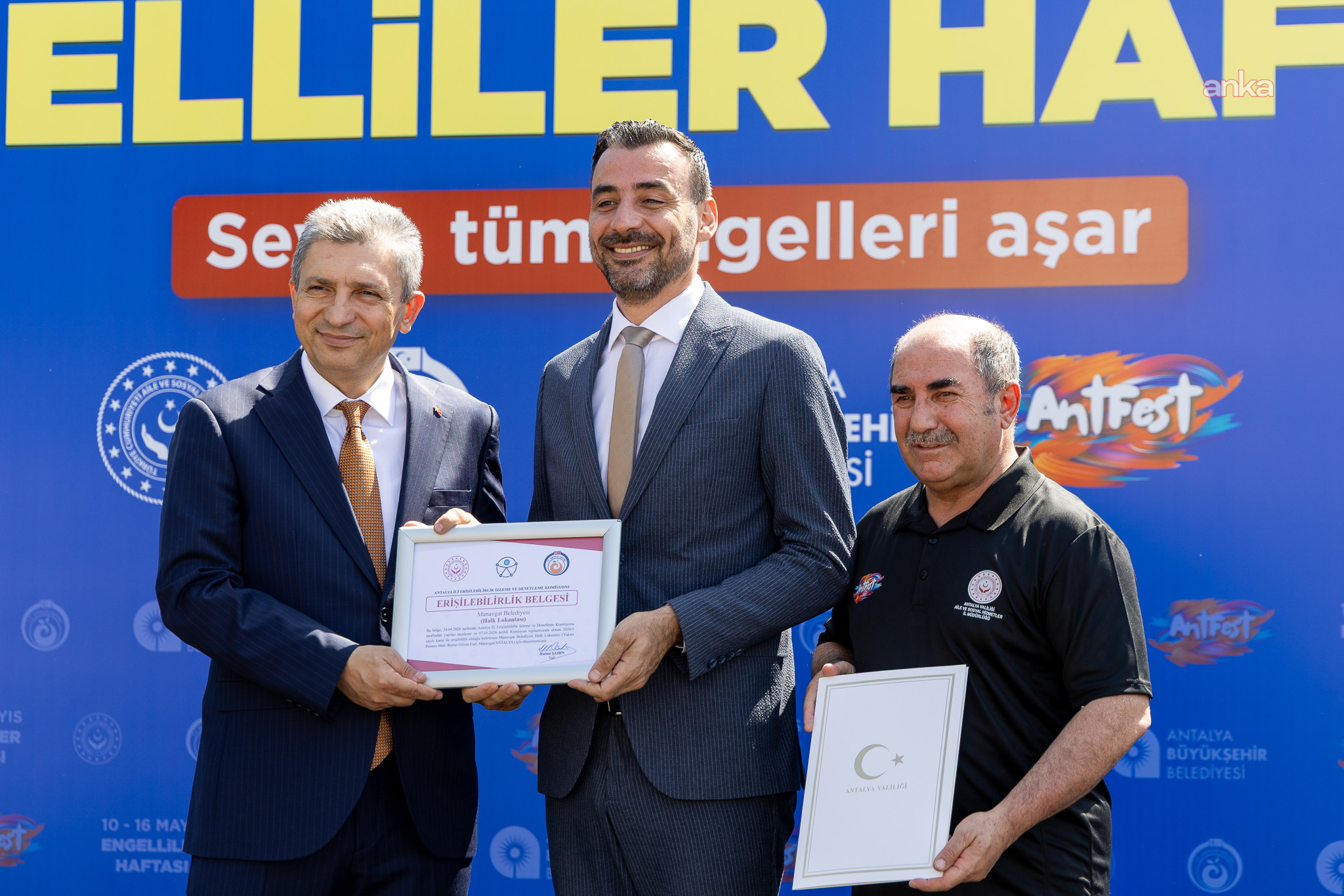 Manavgat Belediyesi Halk Lokantası, "Erişilebilirlik Belgesi" aldı