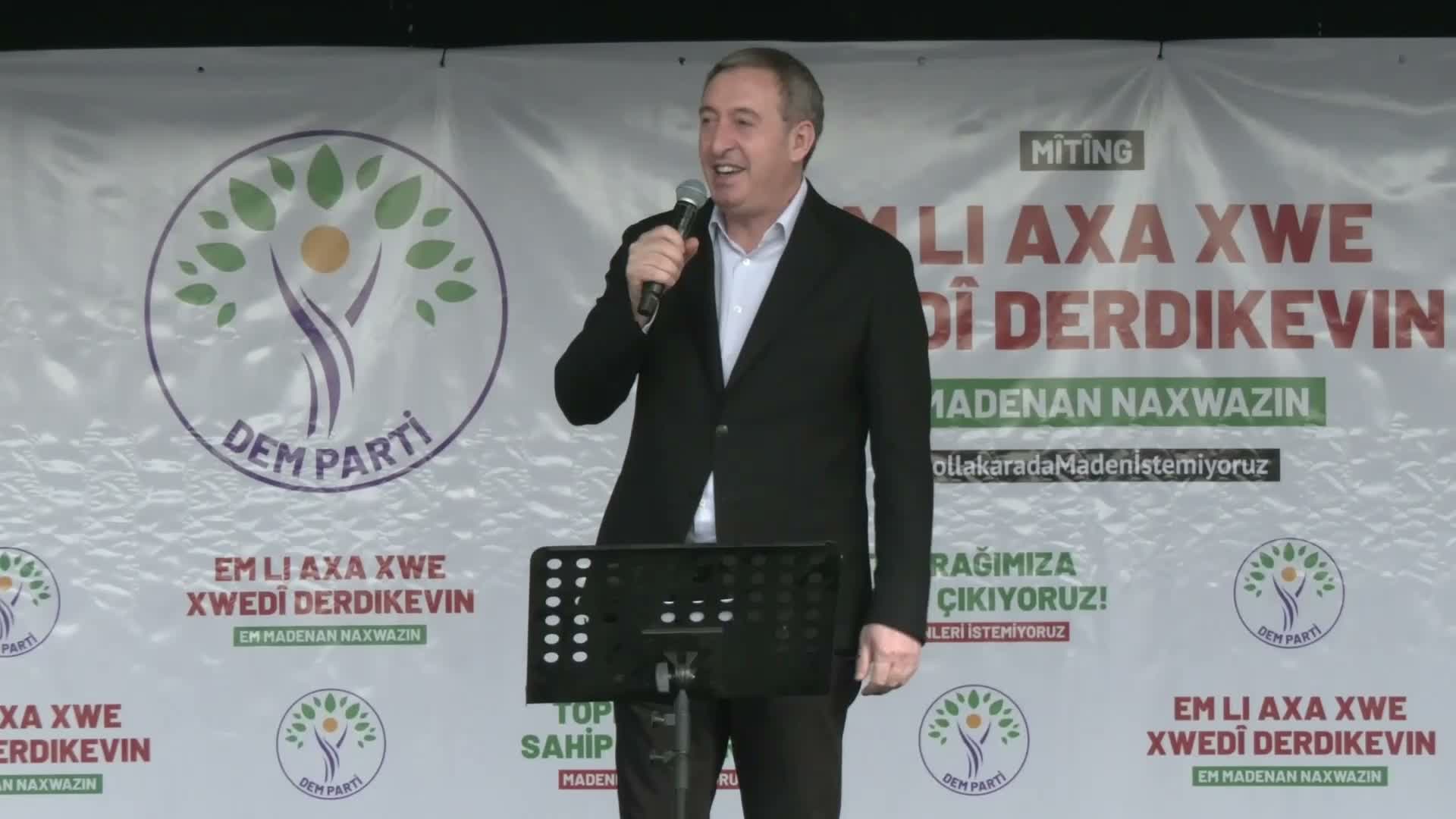 Tuncer Bakırhan, Diyadin'de siyanürle altın aranmasına tepki gösterdi: Ne vicdana ne barış sürecine sığar