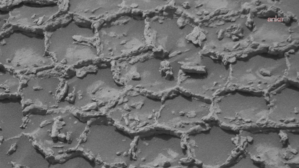 NASA'nın Curiosity aracı Mars'ta bal peteğini andıran gizemli yapılar görüntüledi