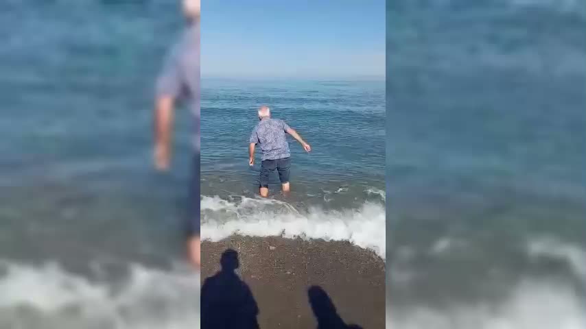 Sinop'ta kıyıya vuran yunus vatandaşın dikkati sayesinde kurtuldu