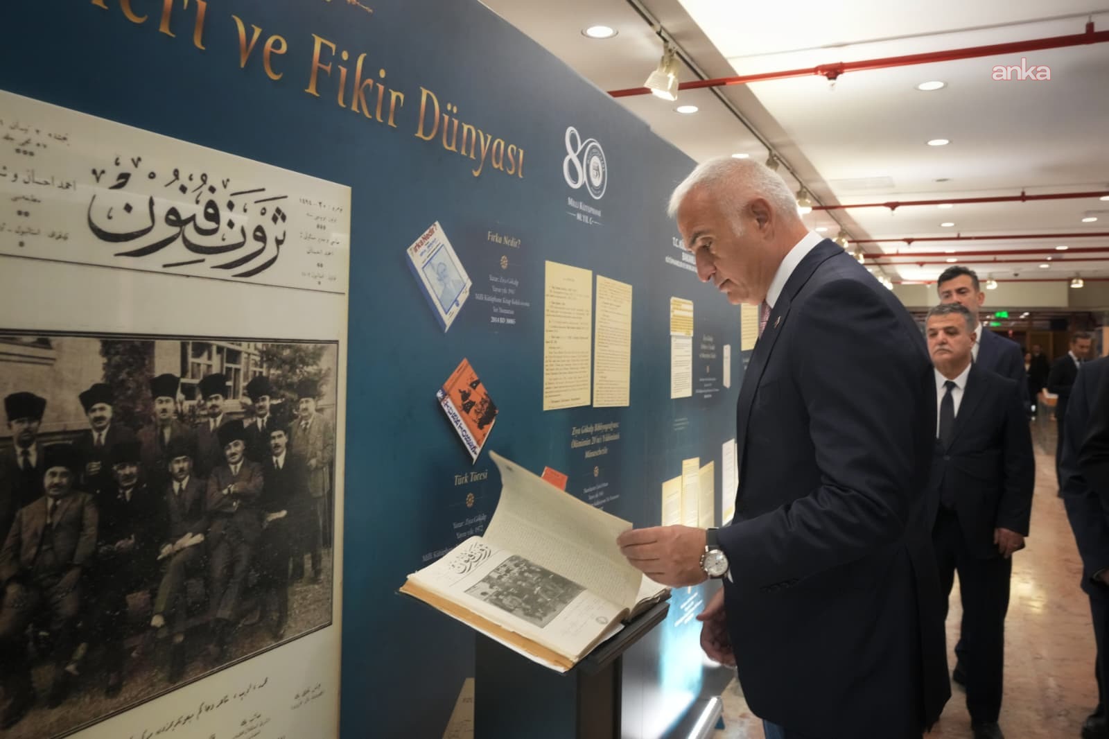 Bakan Ersoy, Ziya Gökalp’in 150. doğum yılı dolayısıyla hazırlanan sergiyi ziyaret etti