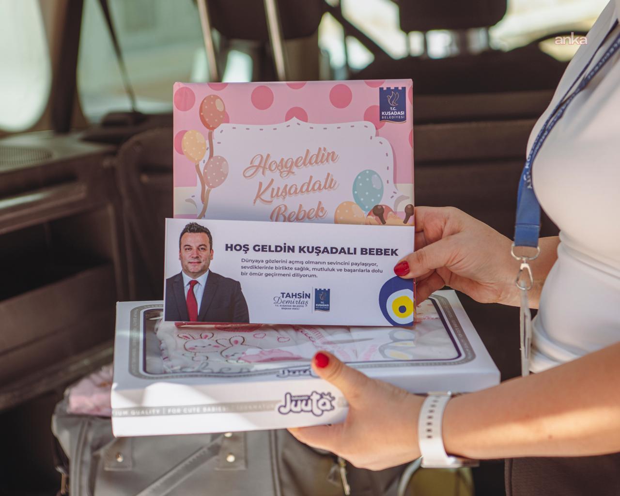 Kuşadası Belediyesi'nin "Hoş Geldin Bebek" projesiyle 8 ayda 115 bebek ziyaret edildi