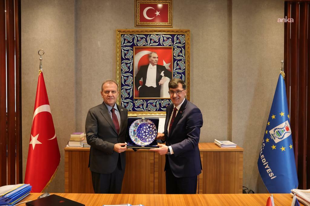 TBB Başkanı Vahap Seçer’den Kütahya Belediye Başkanı Eyüp Kahveci’ye ziyaret