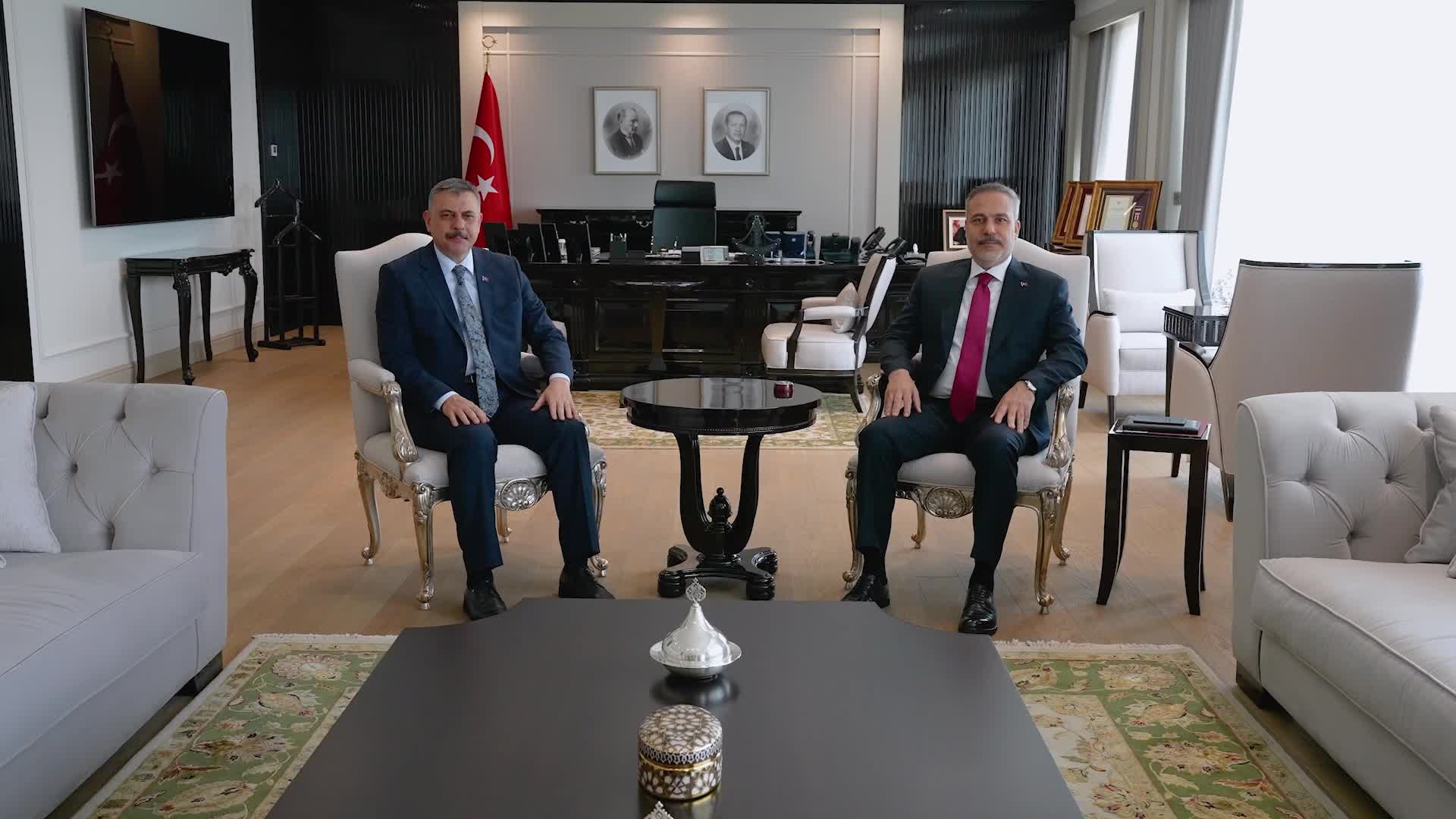 Bakan Fidan, Bakan Çiftçi ile bir araya geldi