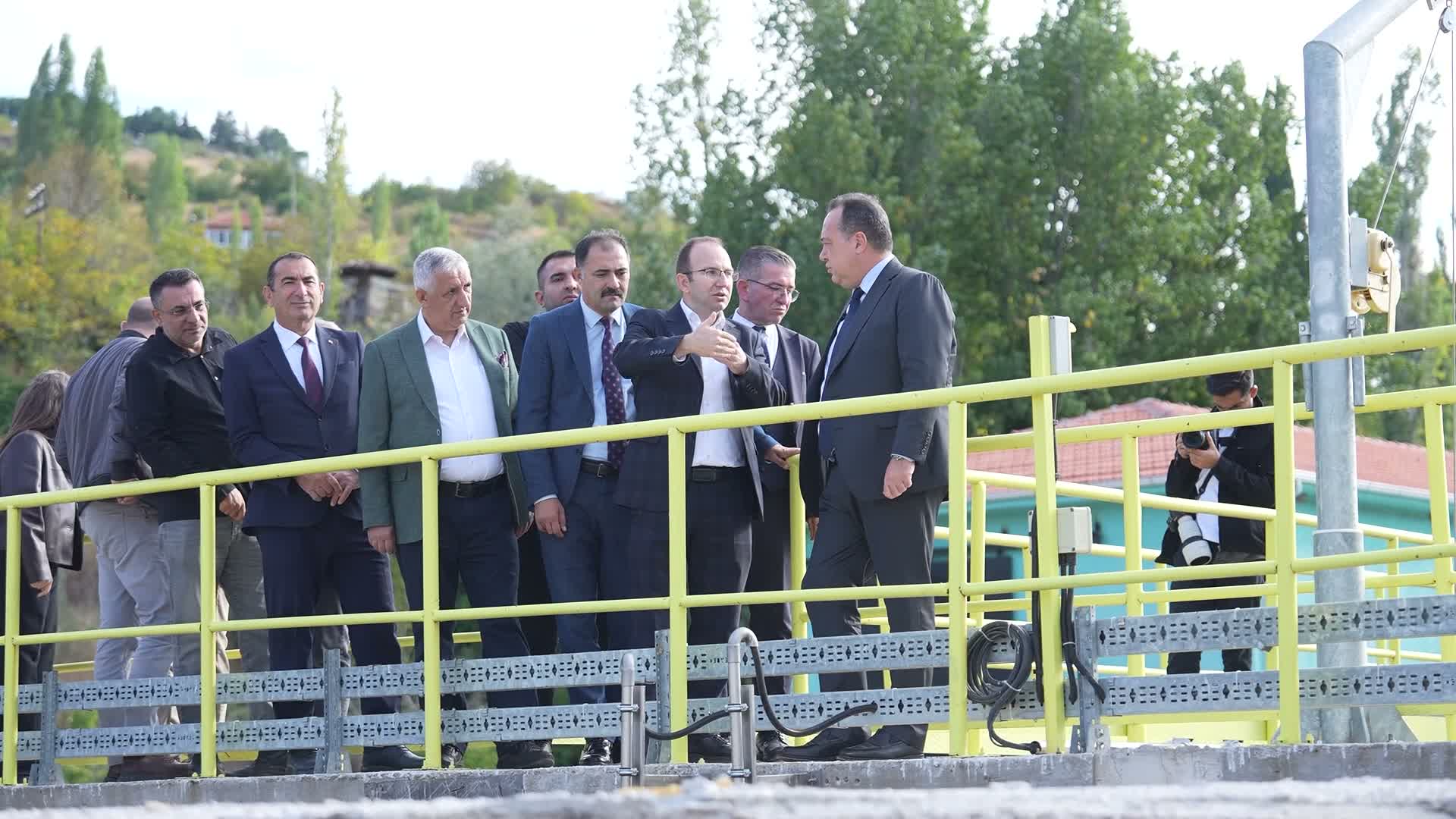 Manisa Büyükşehir Belediye Başkanı Dutlulu, Demirci Atıksu Arıtma Tesisi'ni inceledi