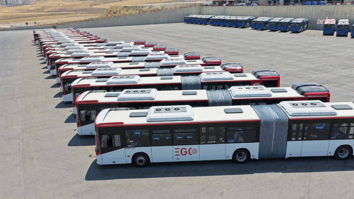 EGO Genel Müdürlüğü bünyesine 20 dizel yakıtlı otobüs dahil edildi