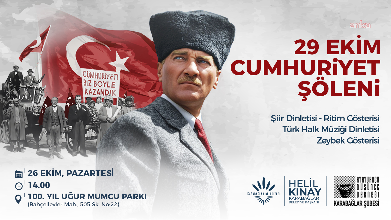 Karabağlar'da Cumhuriyet Bayramı dört gün sürecek etkinliklerle kutlanacak