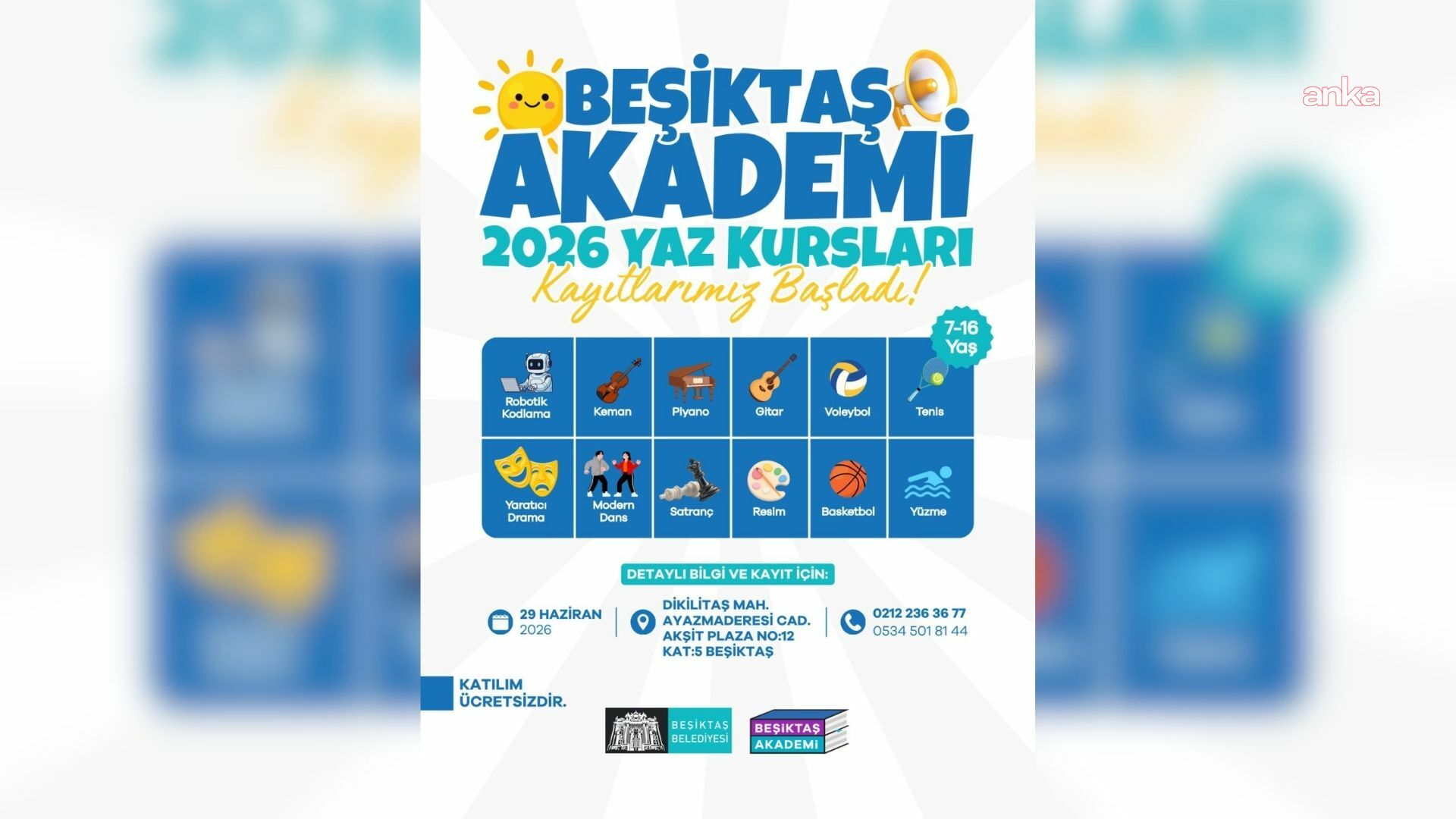 Beşiktaş Akademi 2026 Yaz Kursları için kayıtlar başladı