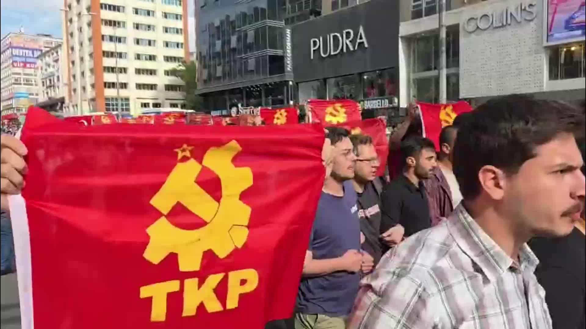 TKP'den Ankara'da NATO Zirvesi'ne protesto: Polis müdahale etti, çok sayıda kişi gözaltına alındı