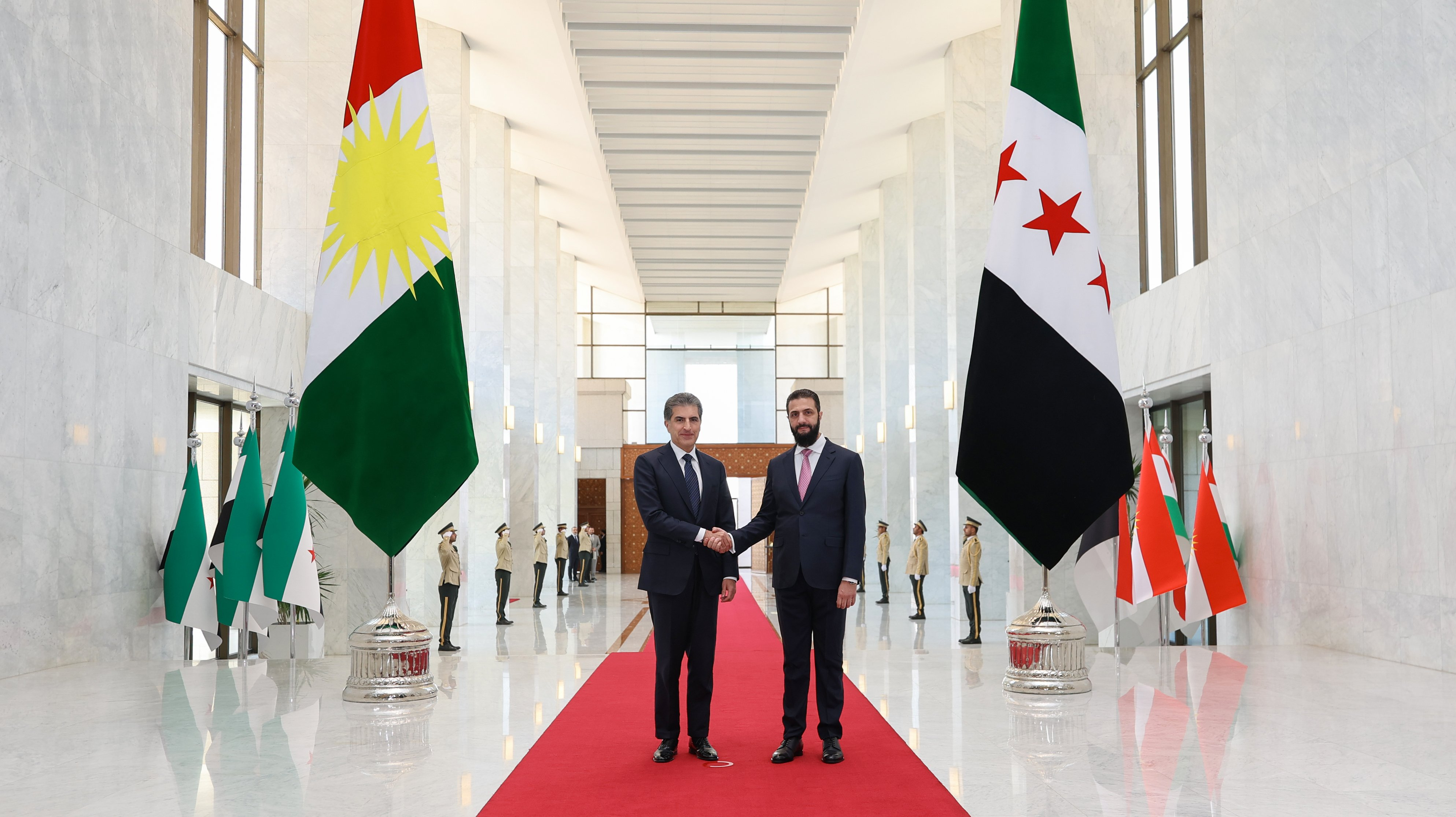 IKB Başkanı Neçirvan Barzani Şam’da: Şara ile ekonomi ve bölgesel güvenliği görüştü