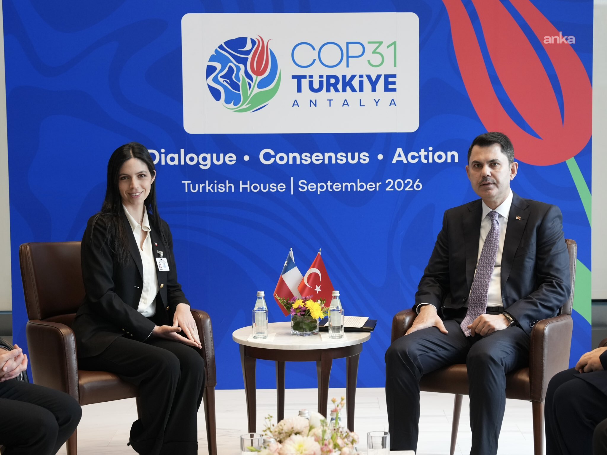 Bakan Kurum, Şili Cumhuriyeti Çevre Bakanı Echegaray ile görüştü
