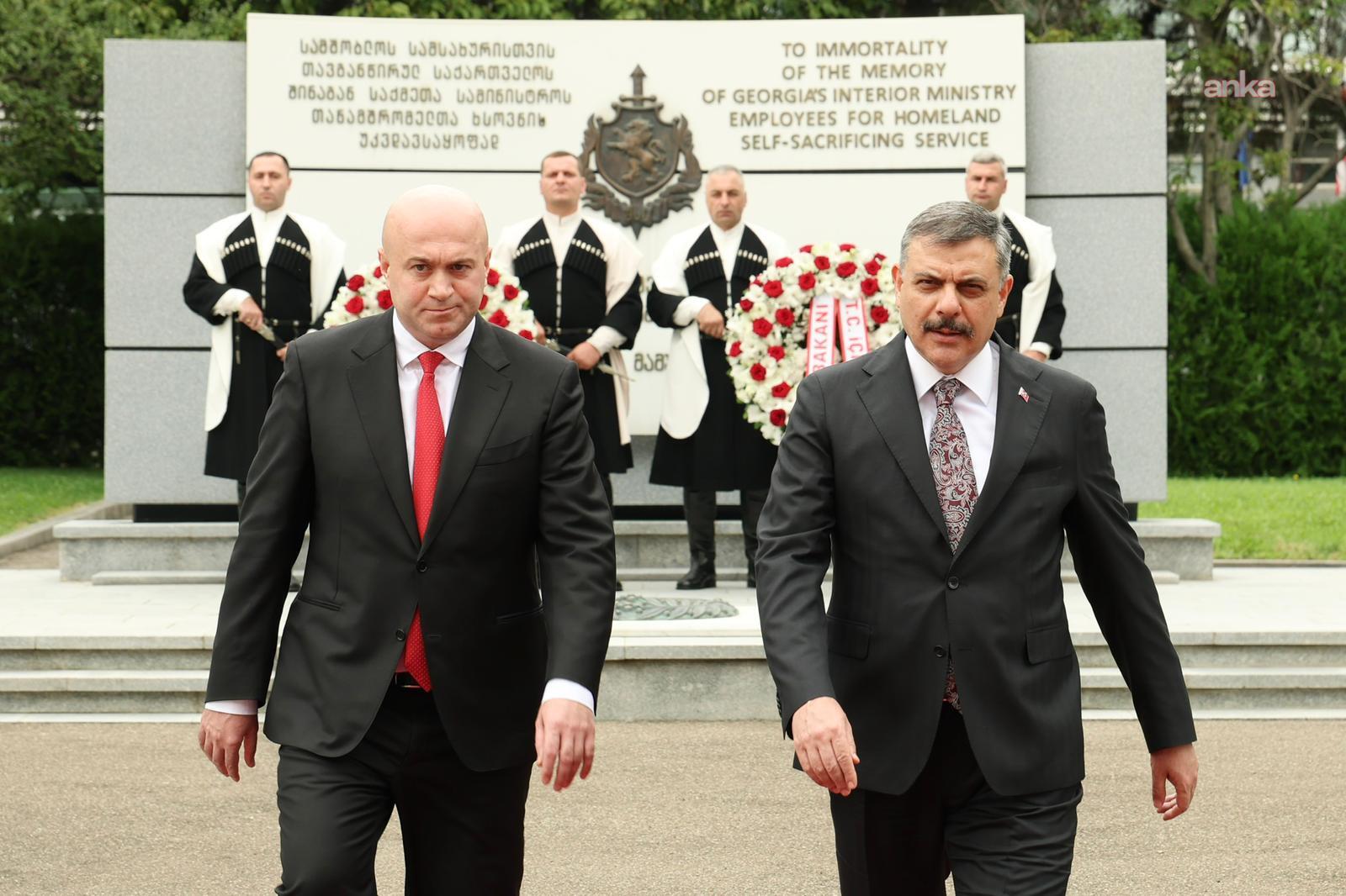 İçişleri Bakanı Çiftçi, Gürcistanlı mevkidaşı Tamazashvili ile görüştü