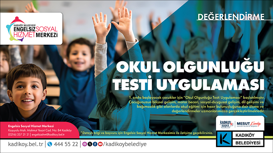 Kadıköy Belediyesi’nin "Okul Olgunluğu Testi" uygulaması devam ediyor
